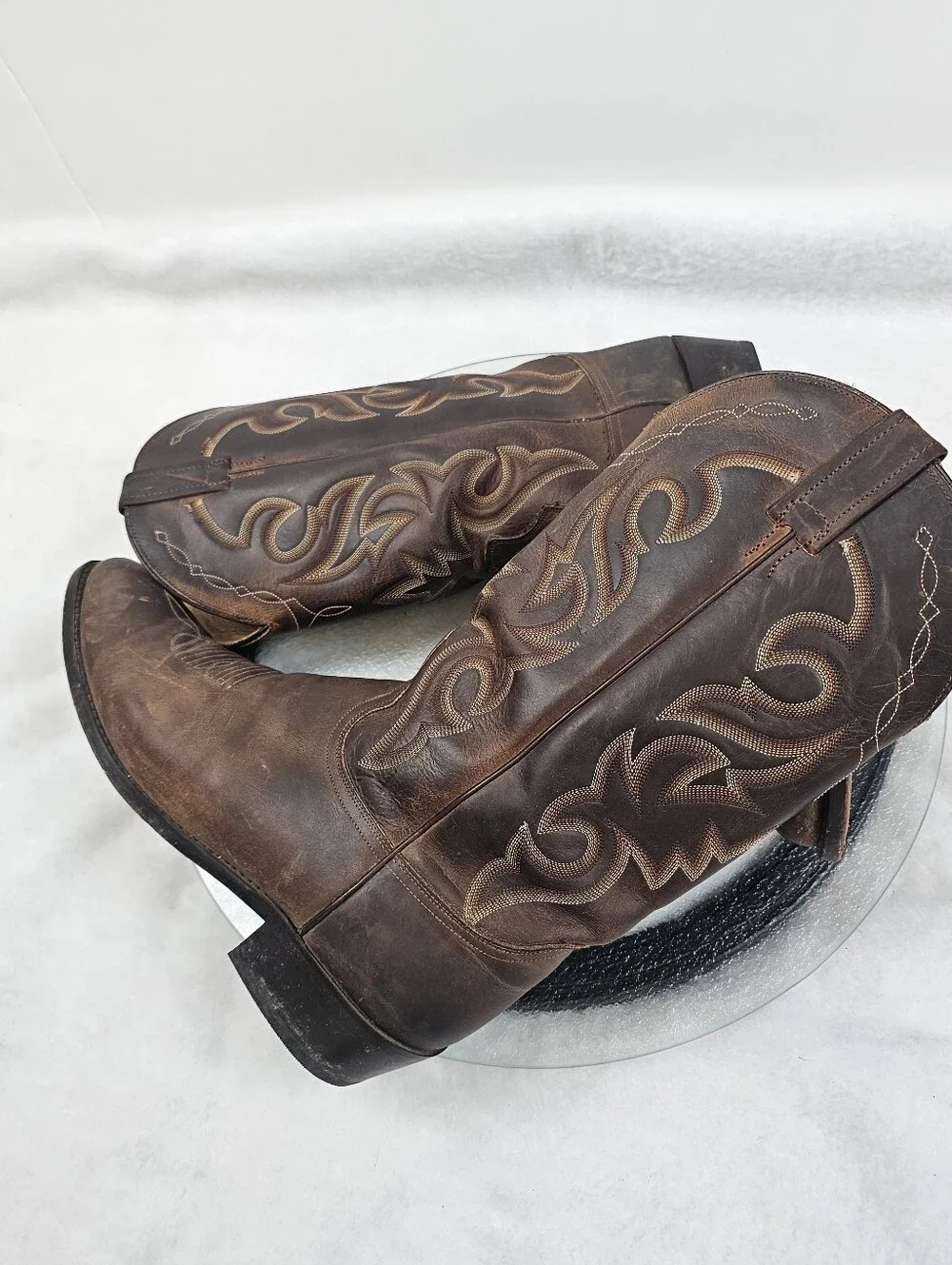 Dan Post Renegade Boots 12 Western Stitching Country Style Everyday Snip Toe